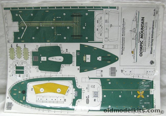 Wilhelmshaven 1/250 Olympic Mountain Turbine Tanker 1953, 1011 plastic model kit